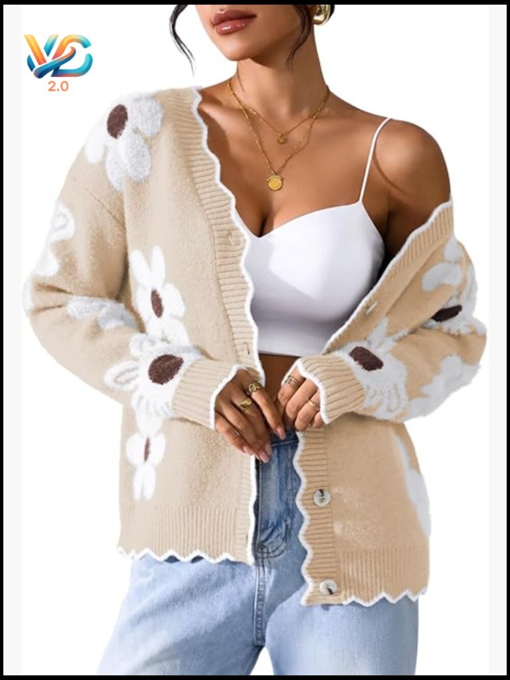 Women's Fuzzy Knit Open Front Button Down Cardigan Coat